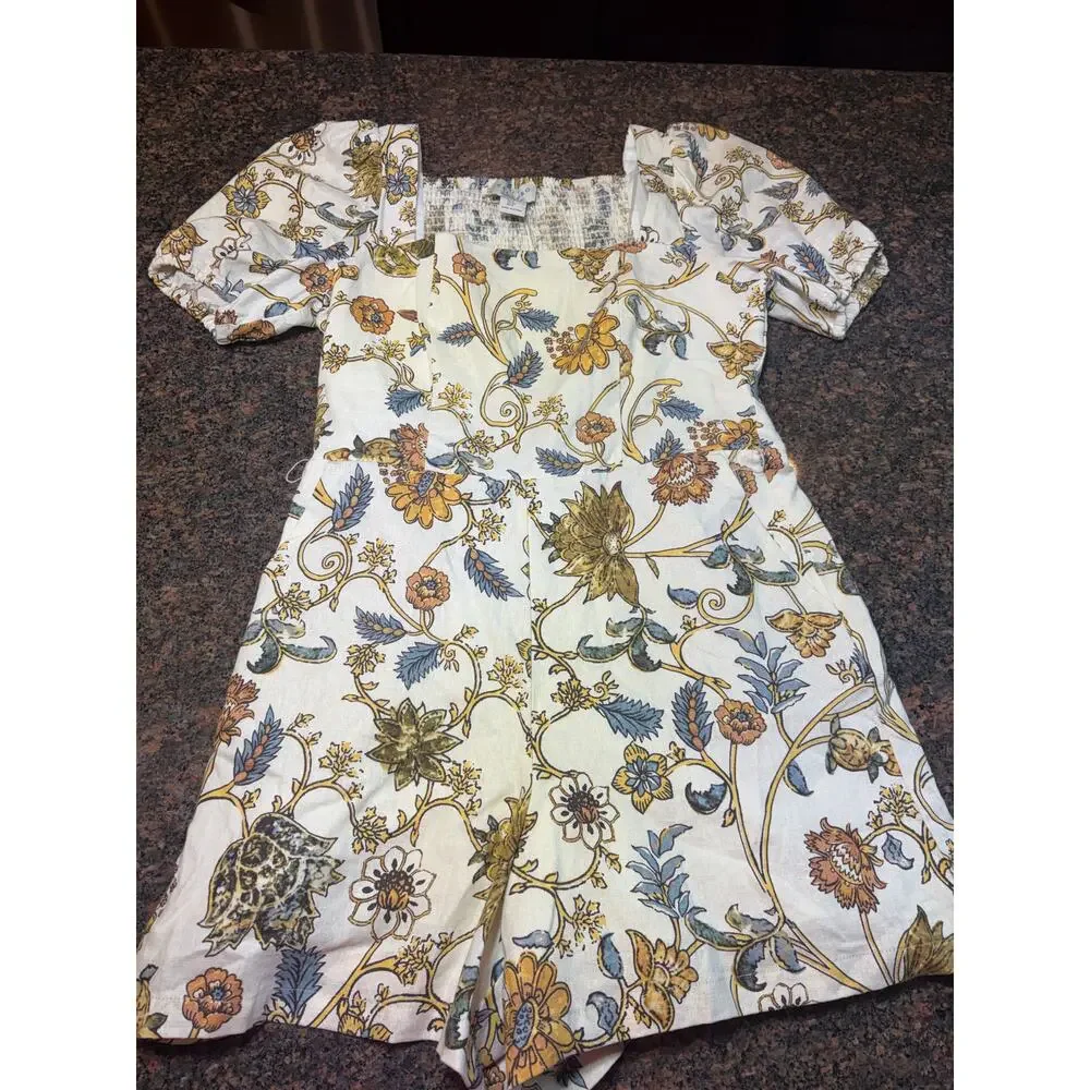 Calypso St. Barth Floral Linen Romper Size 4 – Boho Cottagecore NWT - Picture 16 of 16